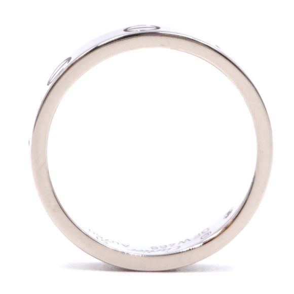 18k Rare 1p Diamond Love 3.5mm Wide Size 51 6 Ring - Picture 4 of 8